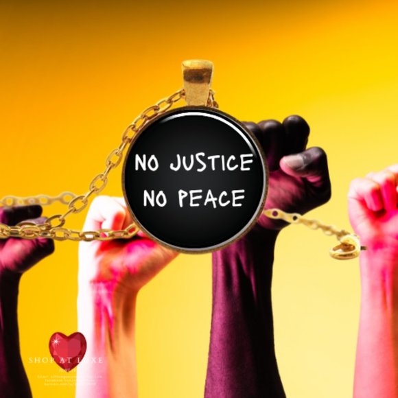 No Justice No Peace Protest Necklace - Picture 5 of 11